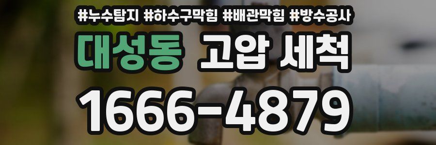 대성동 고압 세척