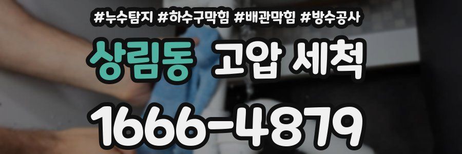 상림동 고압 세척