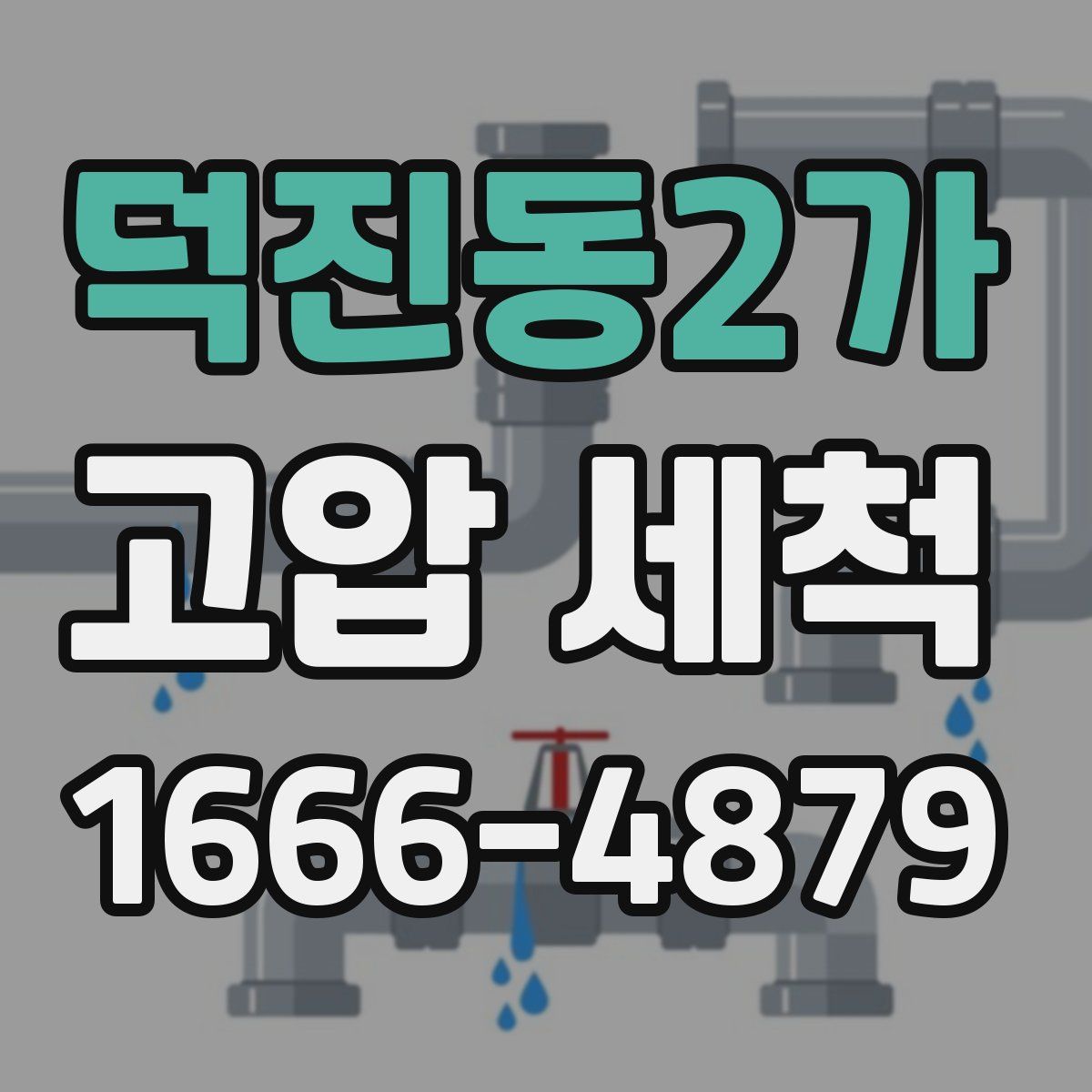 덕진동2가 고압 세척