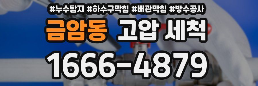 금암동 고압 세척