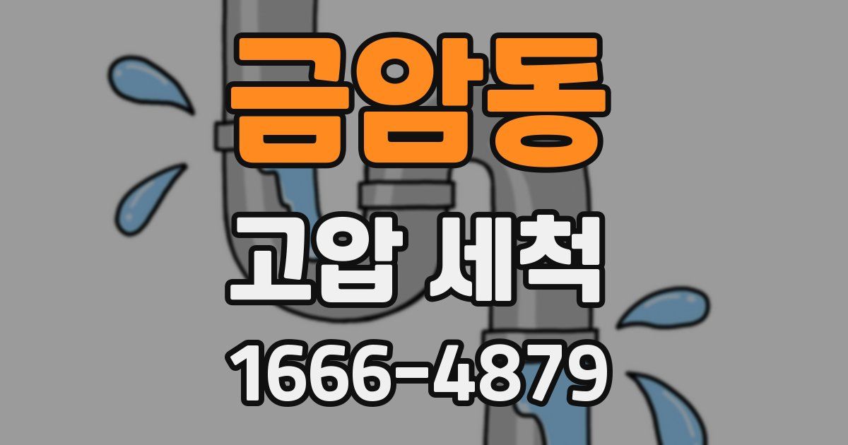 금암동 고압 세척
