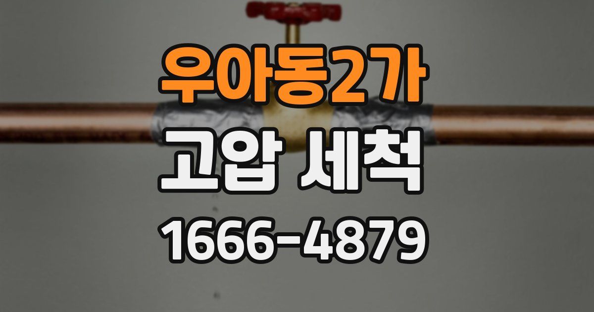 우아동2가 고압 세척