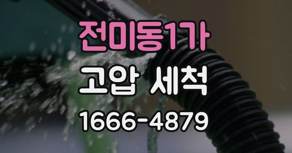 전미동1가 고압 세척