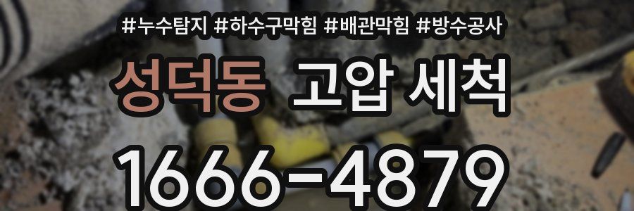 성덕동 고압 세척