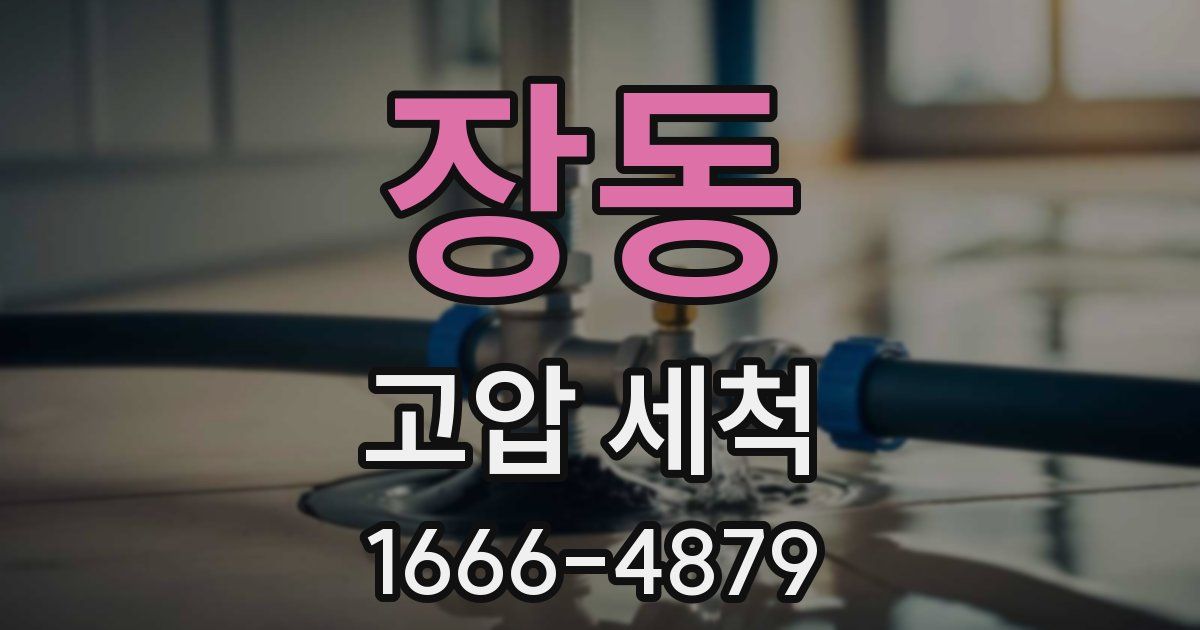 장동 고압 세척