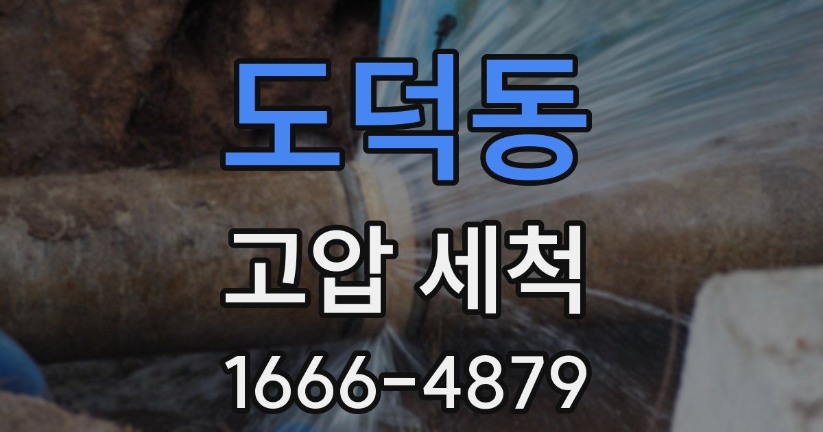 도덕동 고압 세척