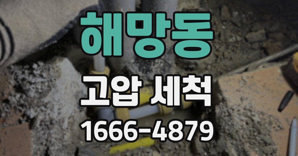 해망동 고압 세척