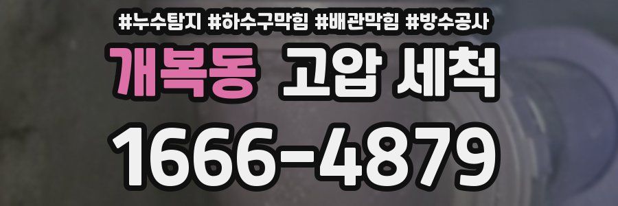 개복동 고압 세척