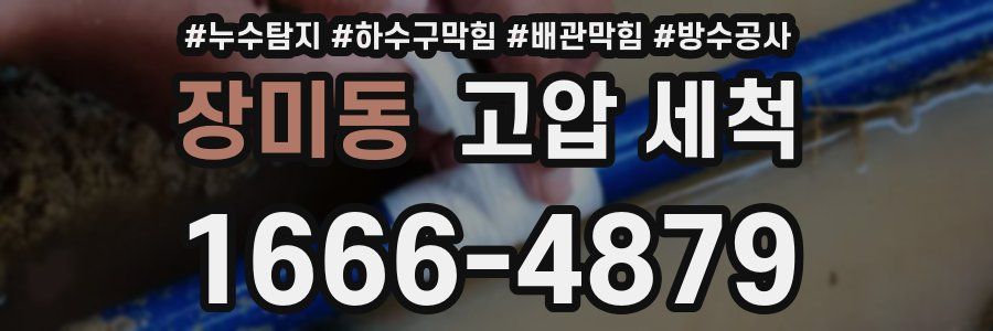 장미동 고압 세척