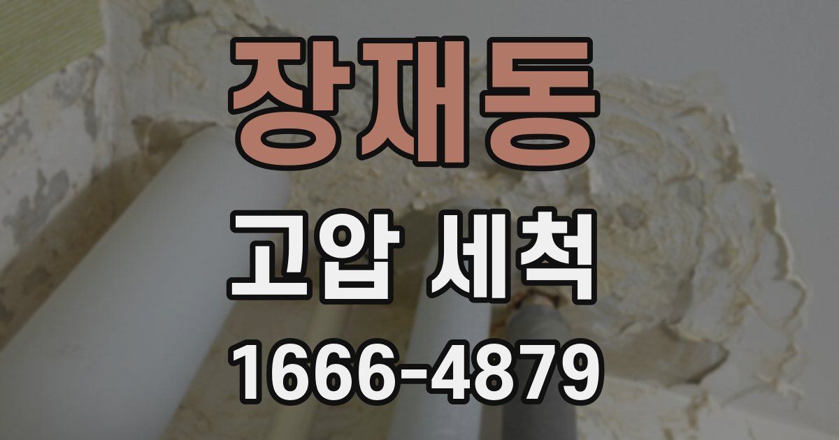 장재동 고압 세척