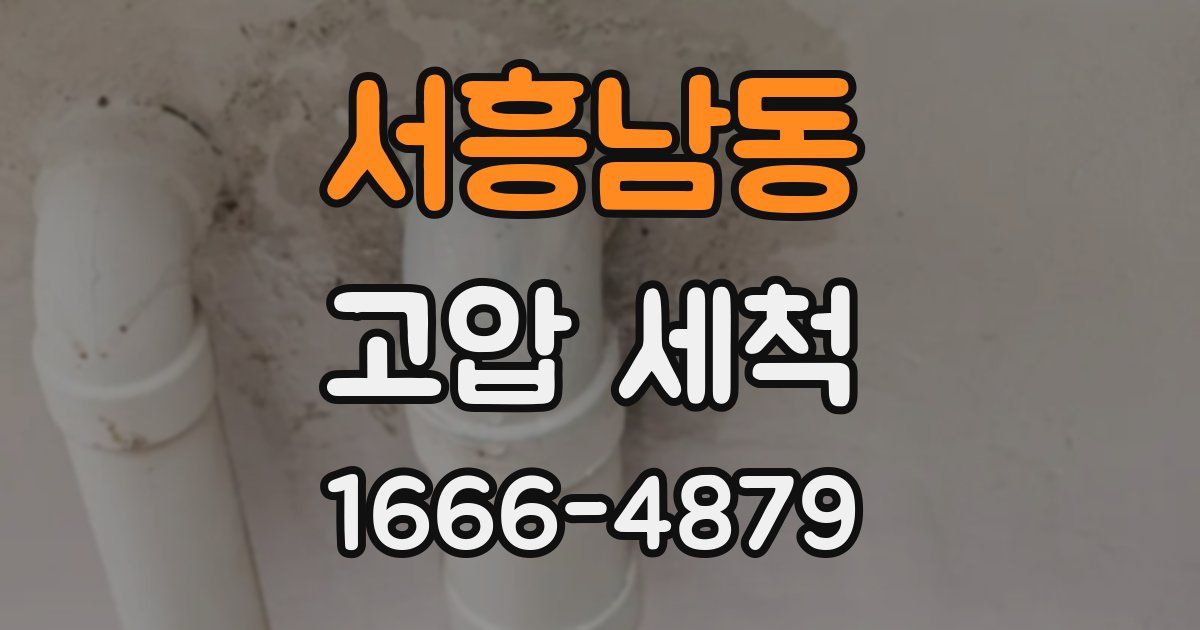 서흥남동 고압 세척