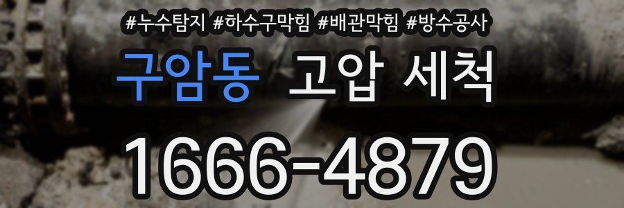 구암동 고압 세척