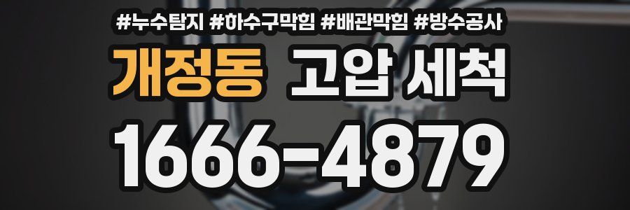 개정동 고압 세척