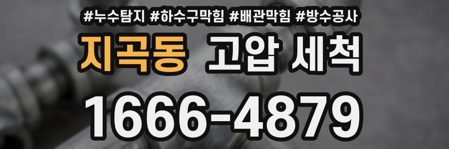 지곡동 고압 세척