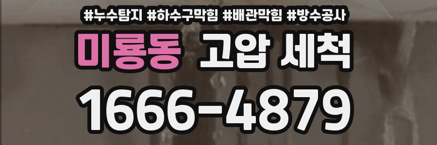 미룡동 고압 세척