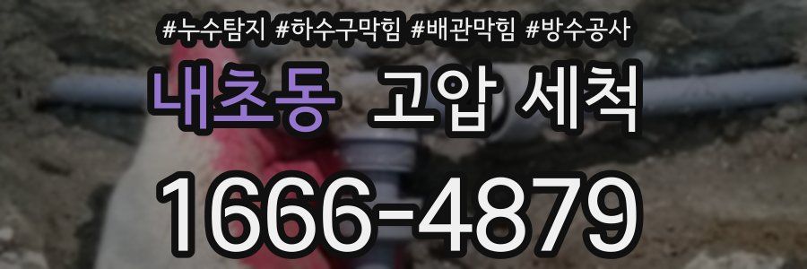 내초동 고압 세척