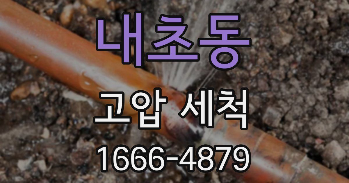내초동 고압 세척