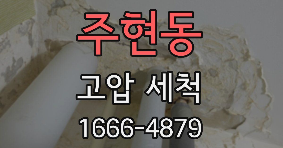 주현동 고압 세척