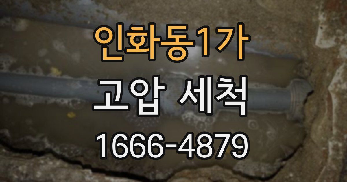 인화동1가 고압 세척