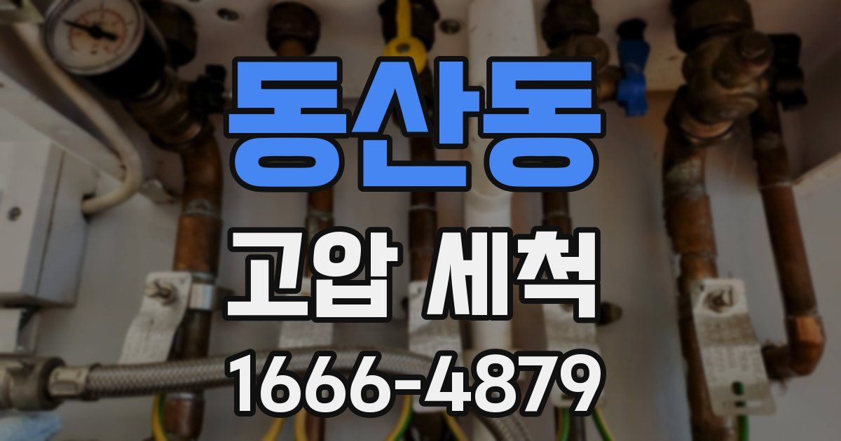 동산동 고압 세척