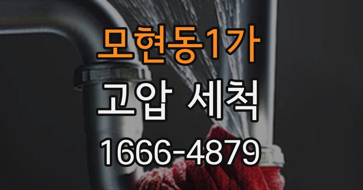 모현동1가 고압 세척