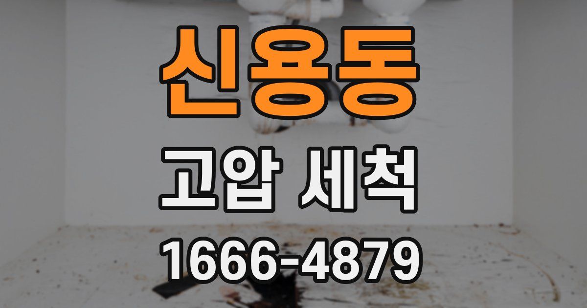 신용동 고압 세척
