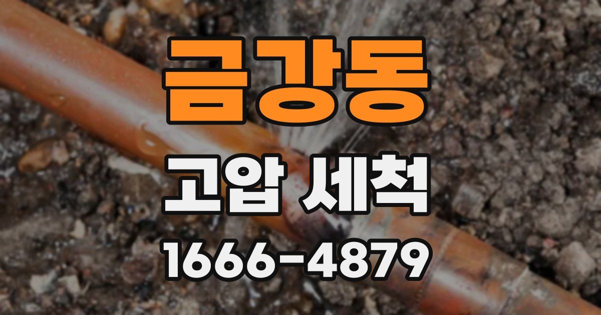 금강동 고압 세척