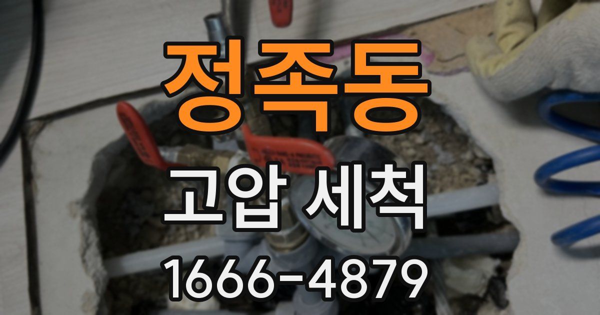 정족동 고압 세척