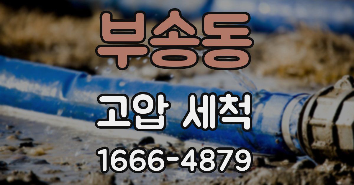 부송동 고압 세척