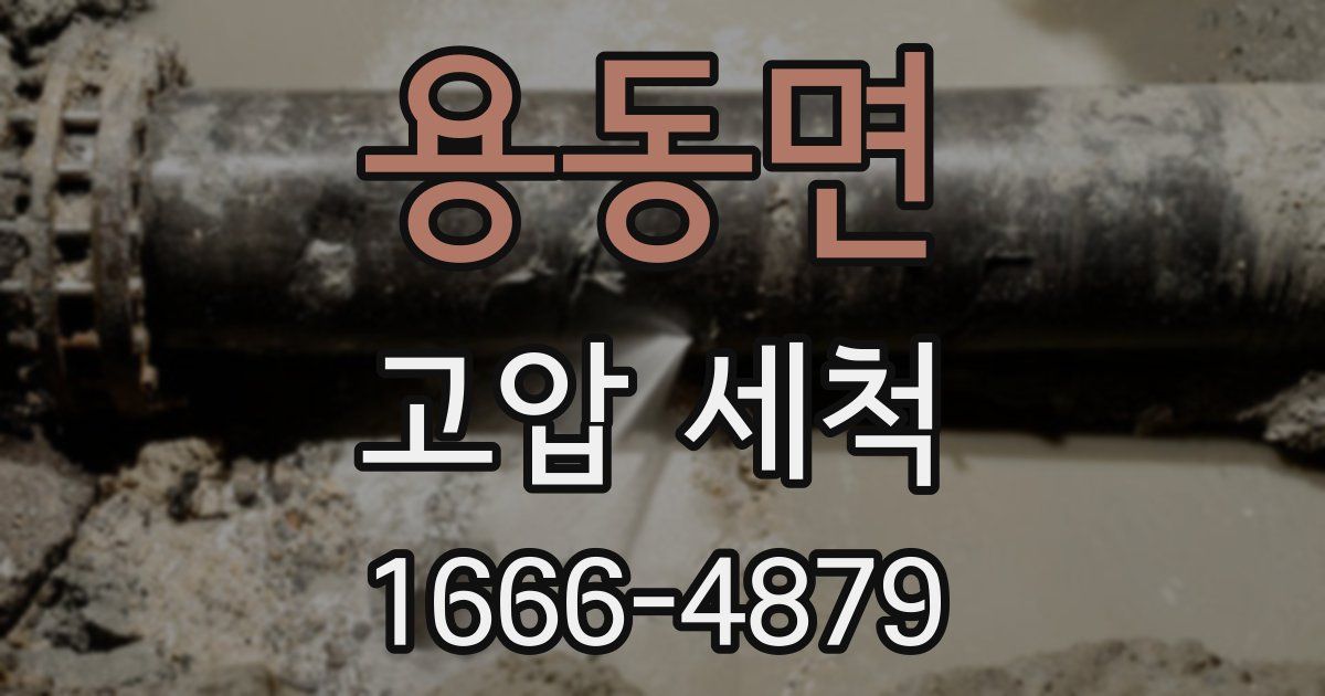 용동면 고압 세척