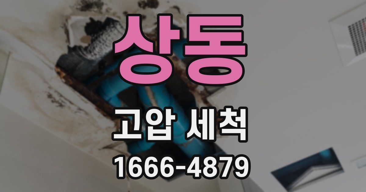 상동 고압 세척