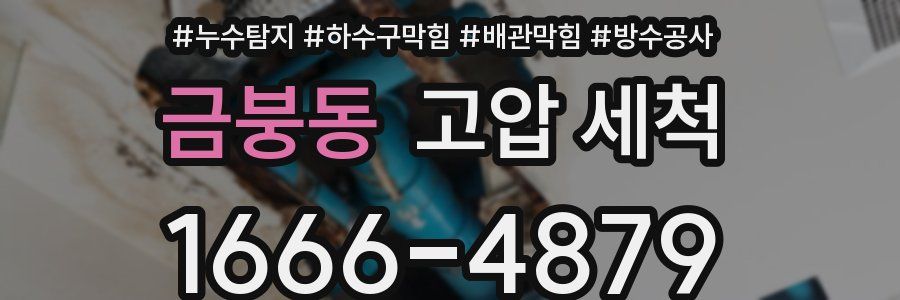 금붕동 고압 세척