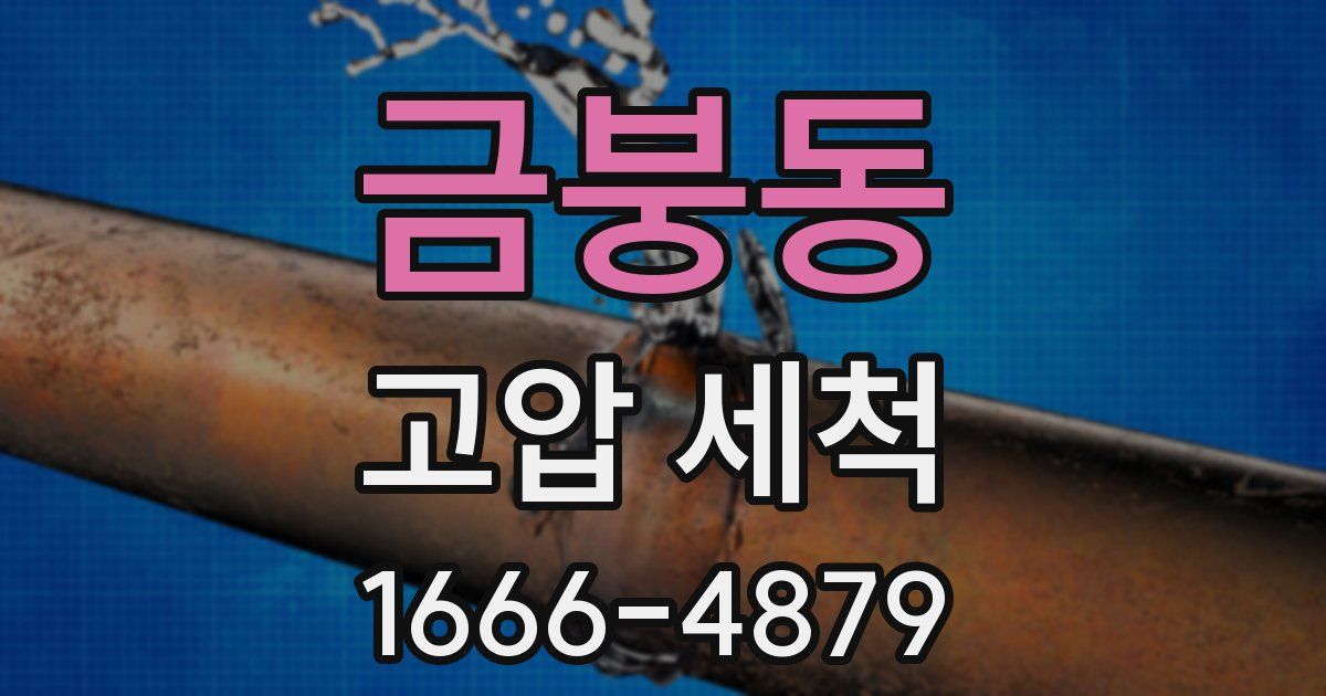 금붕동 고압 세척