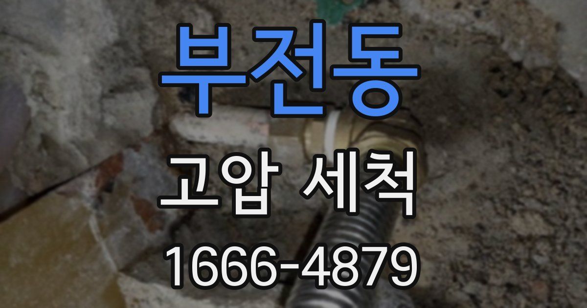 부전동 고압 세척