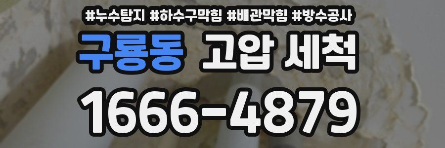 구룡동 고압 세척
