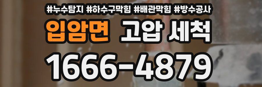 입암면 고압 세척