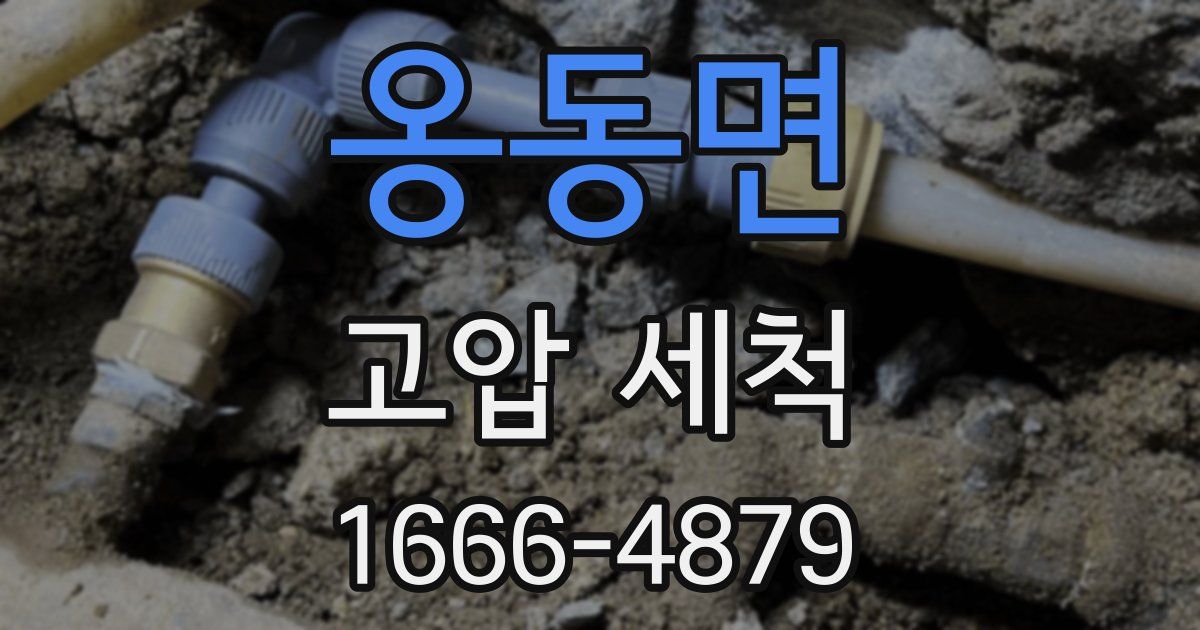 옹동면 고압 세척