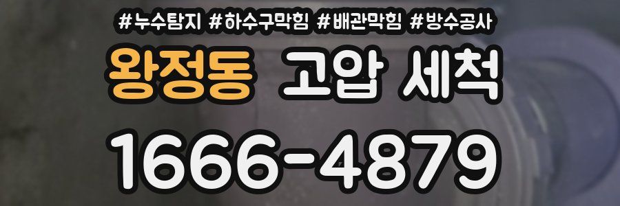 왕정동 고압 세척