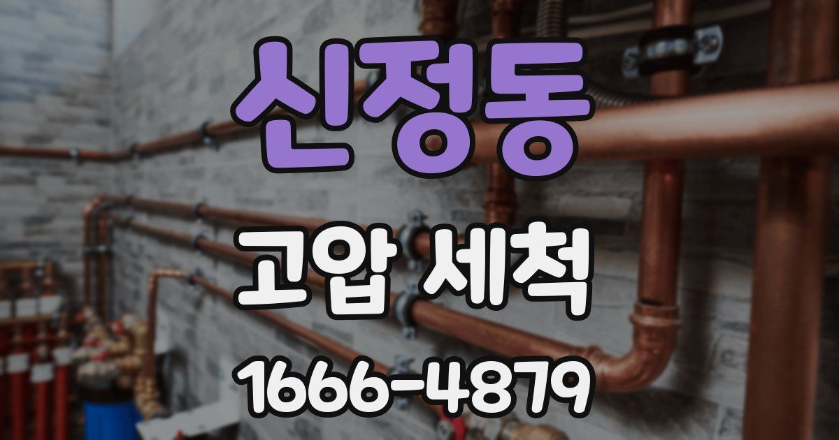 신정동 고압 세척