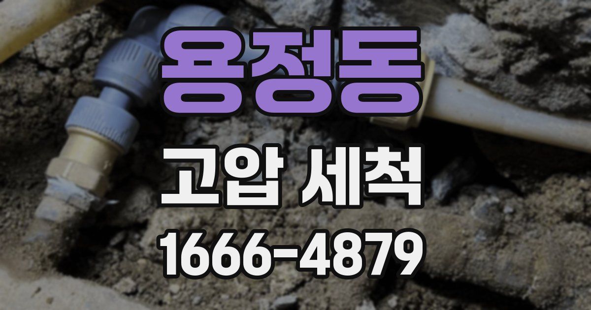 용정동 고압 세척