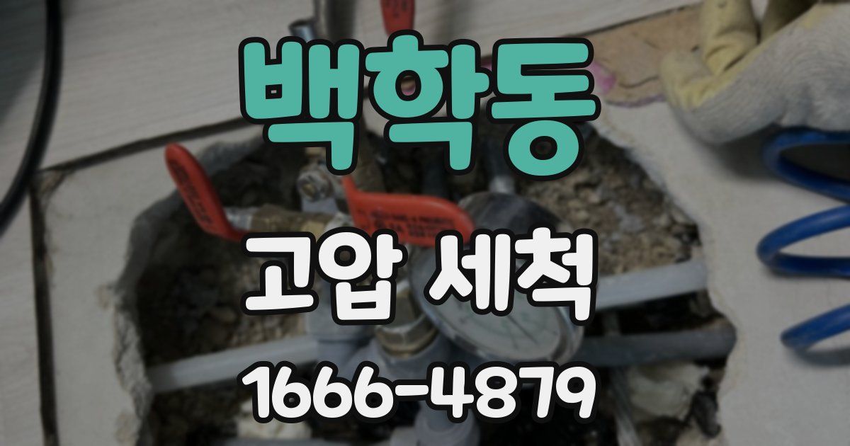 백학동 고압 세척