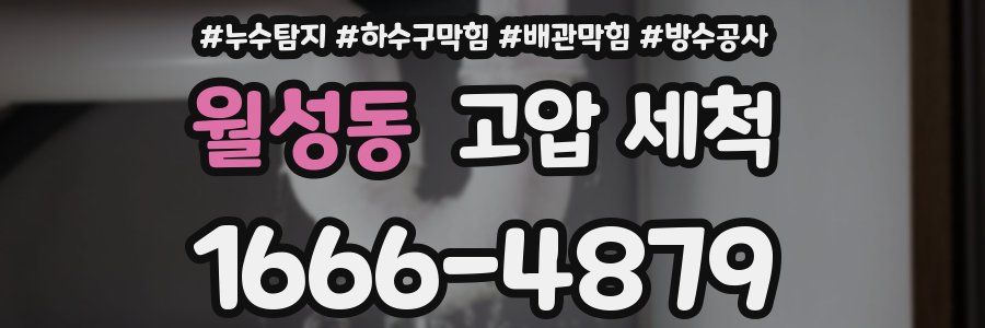 월성동 고압 세척
