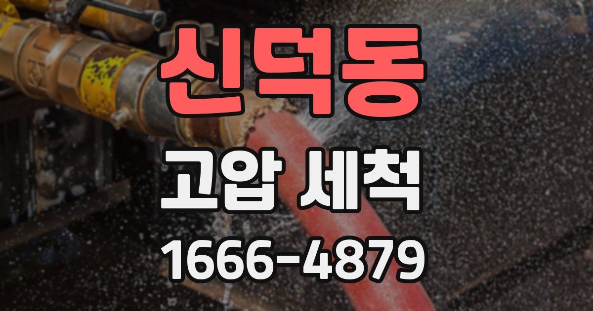 신덕동 고압 세척