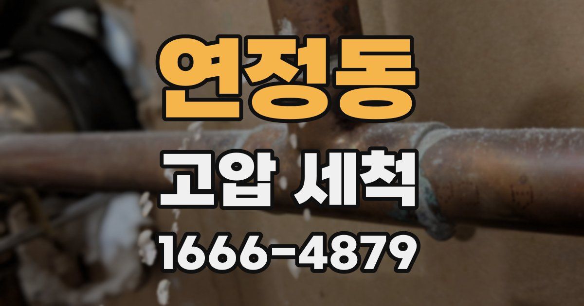 연정동 고압 세척