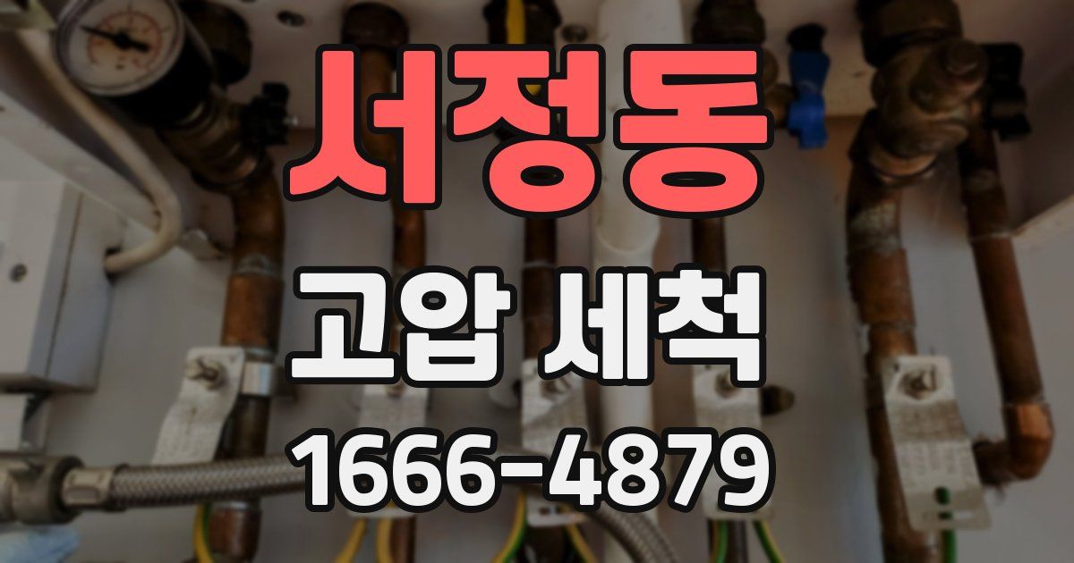서정동 고압 세척