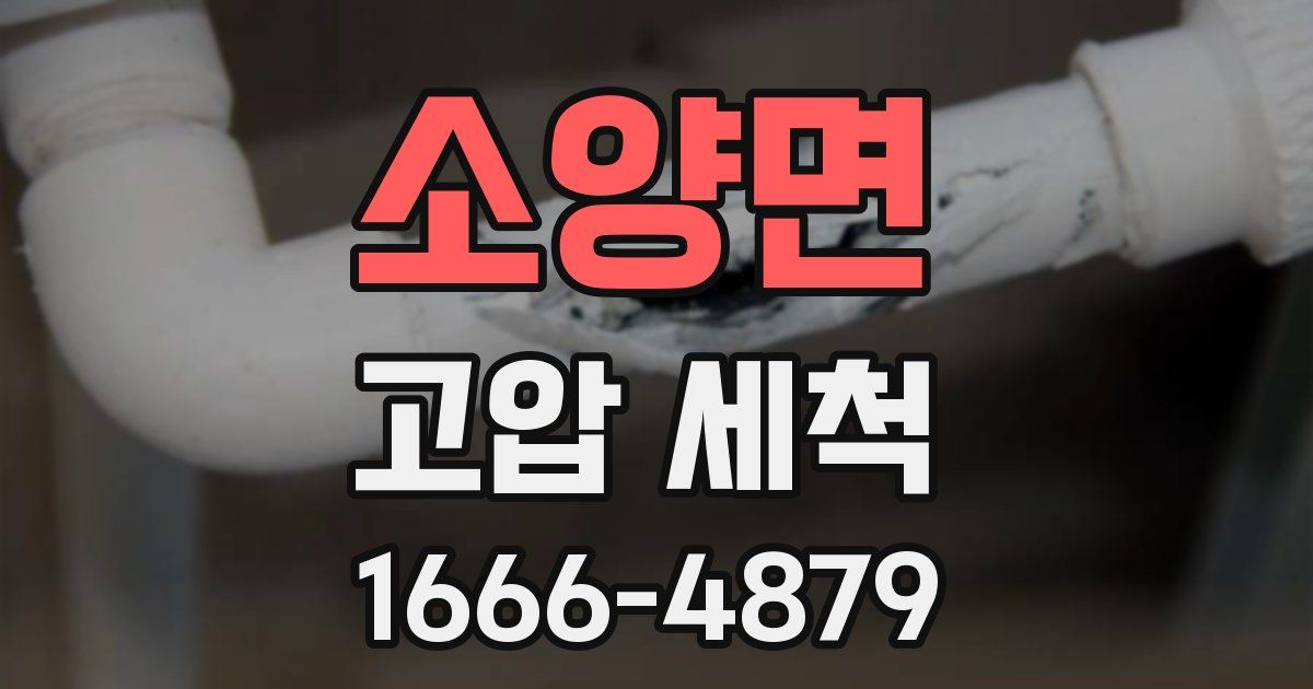 소양면 고압 세척