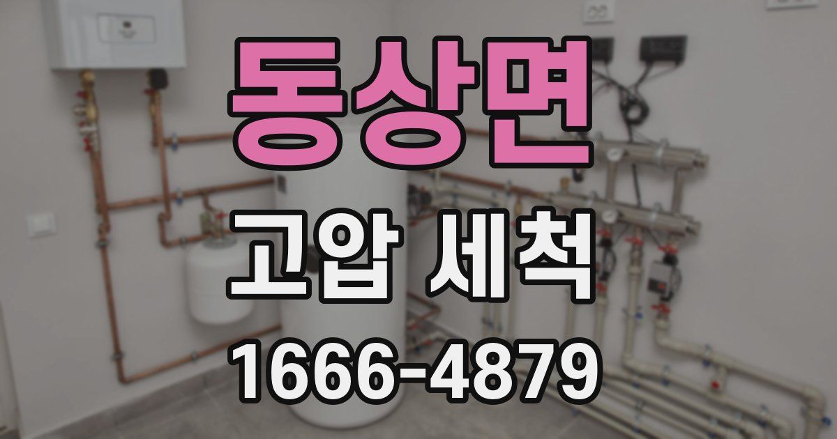 동상면 고압 세척