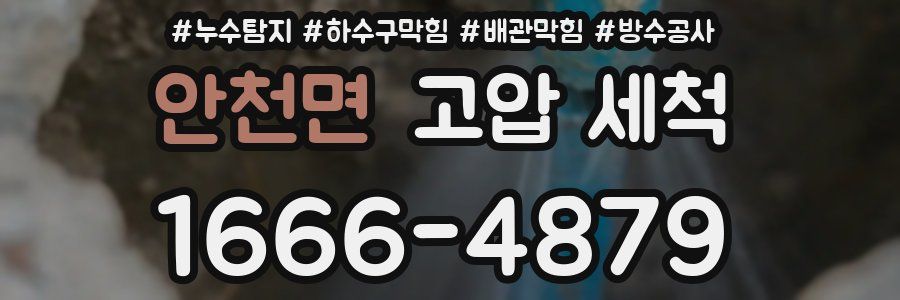안천면 고압 세척