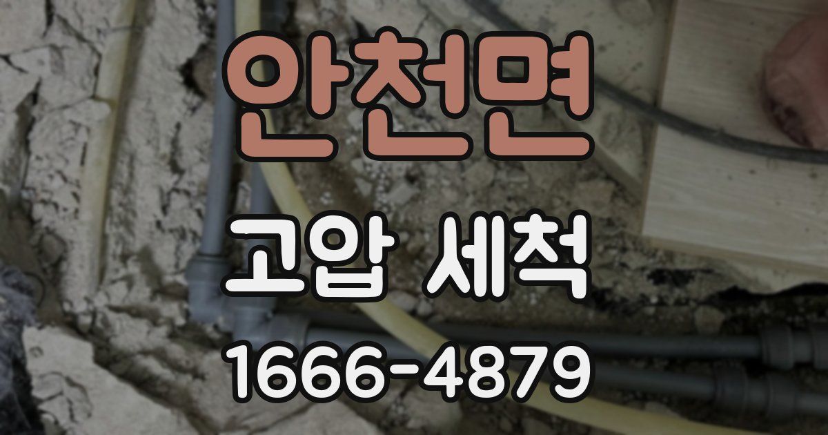 안천면 고압 세척