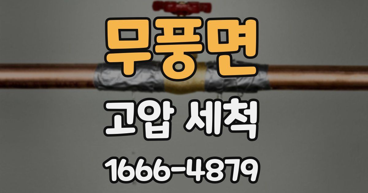 무풍면 고압 세척